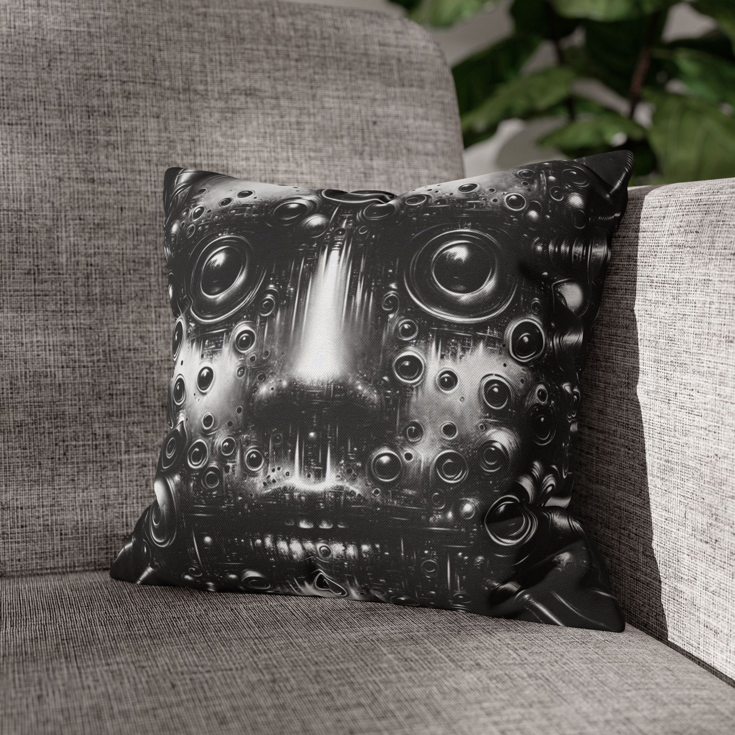 Funky Geometric Pillowcase, Modern Home Decor, Unique Throw Pillow Cover, Artistic Cushion Cover, Gift for Art Lovers