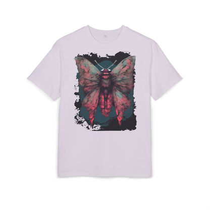 Aesthetic Moth Graphic Oversize Tee, Casual Style Shirt, Unique Gift, Eco-Print Tee, Art Lover Fashion, Nature-Inspired Top