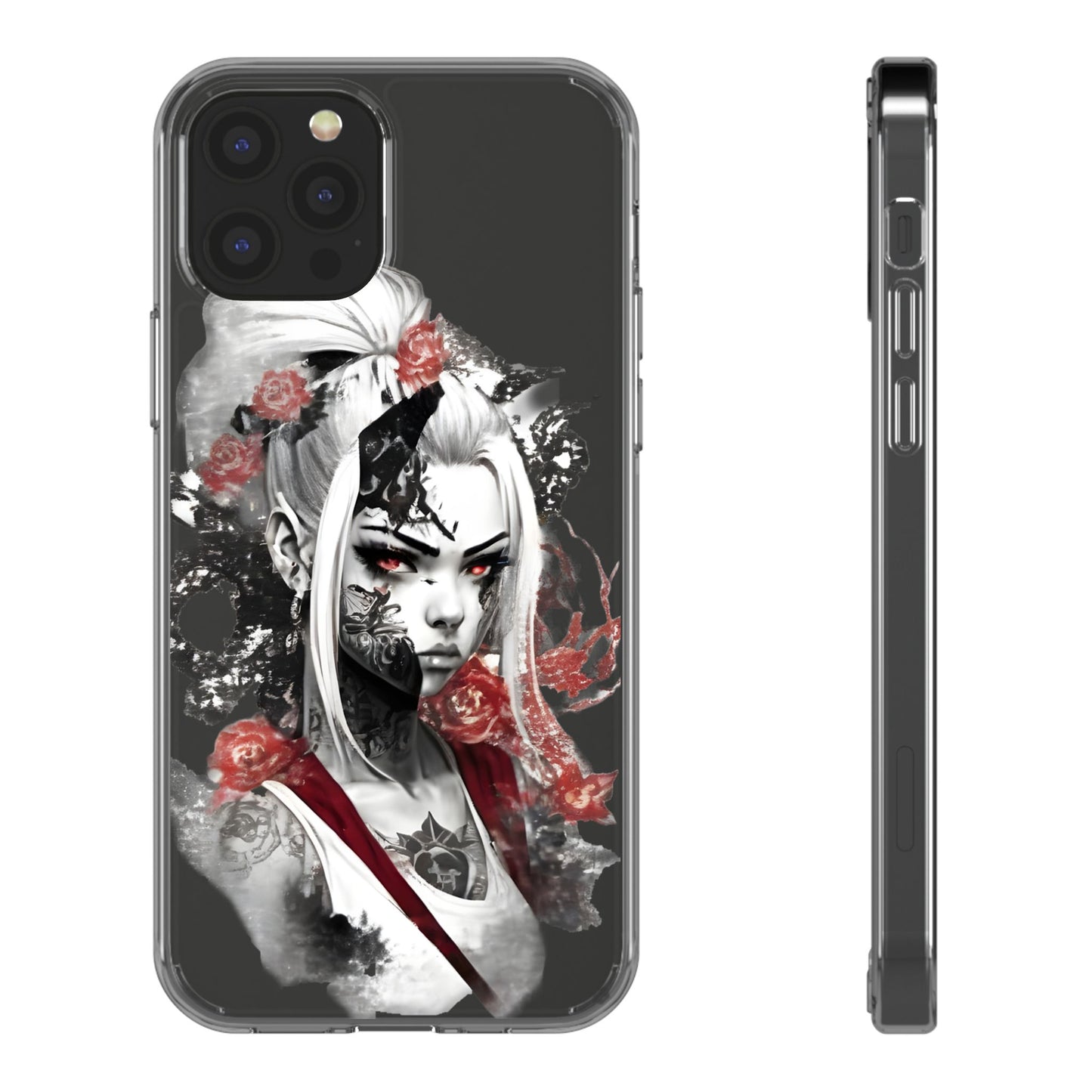 Mystical Warrior Clear Phone Case - Stylish & Protective