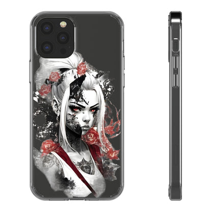 Mystical Warrior Clear Phone Case - Stylish & Protective