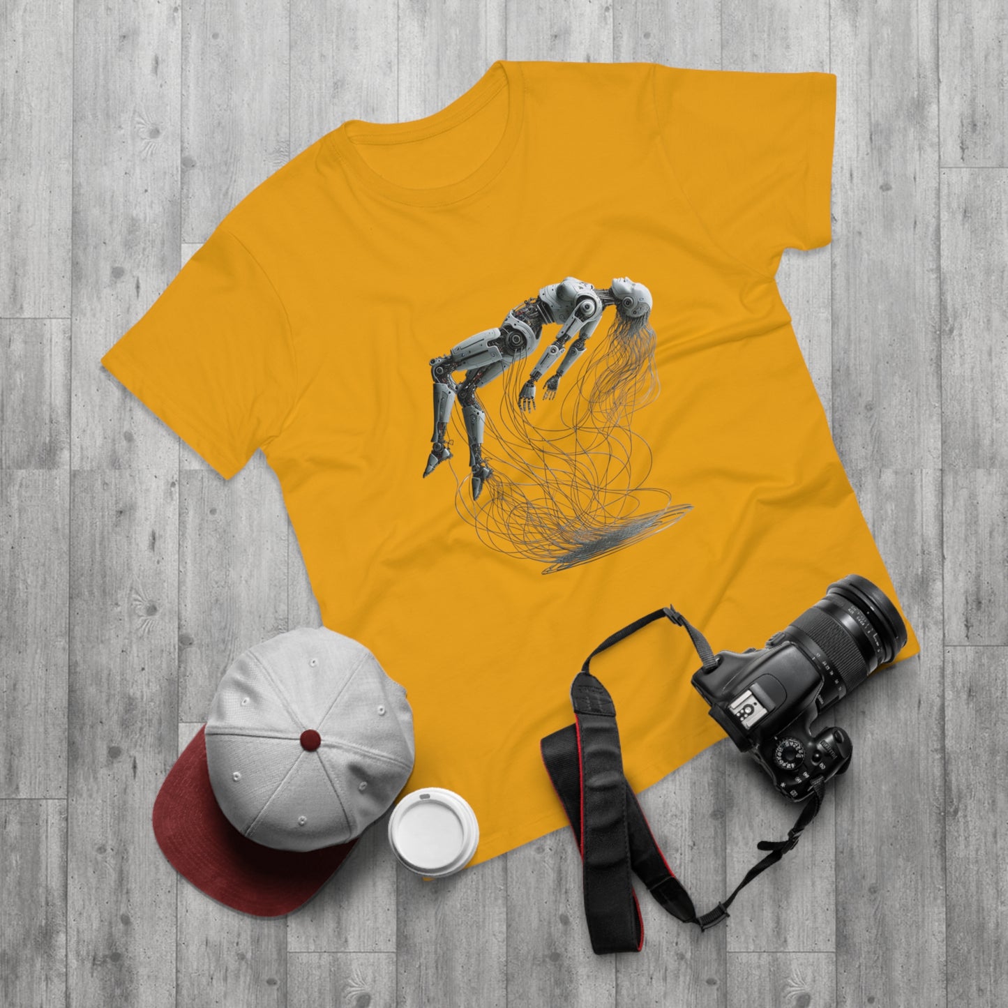 Futuristic Graphic Tee, Cool Unisex T-Shirt for Tech Enthusiasts, Gift for Birthdays, Casual Wear, Unique Art Shirt