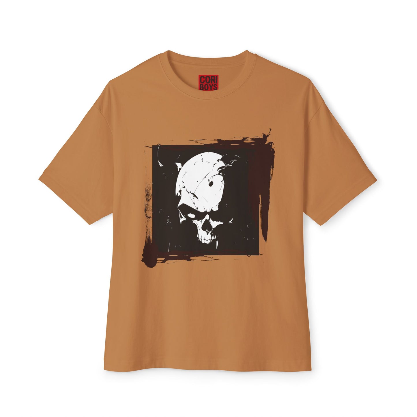 Edgy Skull Graphic Tee | Unisex Oversized Boxy Tee for Casual Wear, Halloween, Street Style, Gift for Him/Her, Unique Fashion