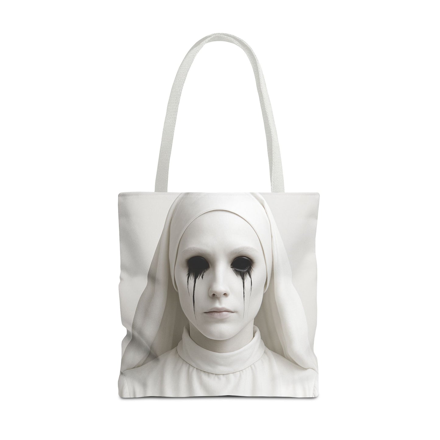 Eerie Art Tote Bag, Creepy Canvas Bag, Gothic Handbag, Unique Gift for Halloween, Spooky Decor, Horror Lover Accessories