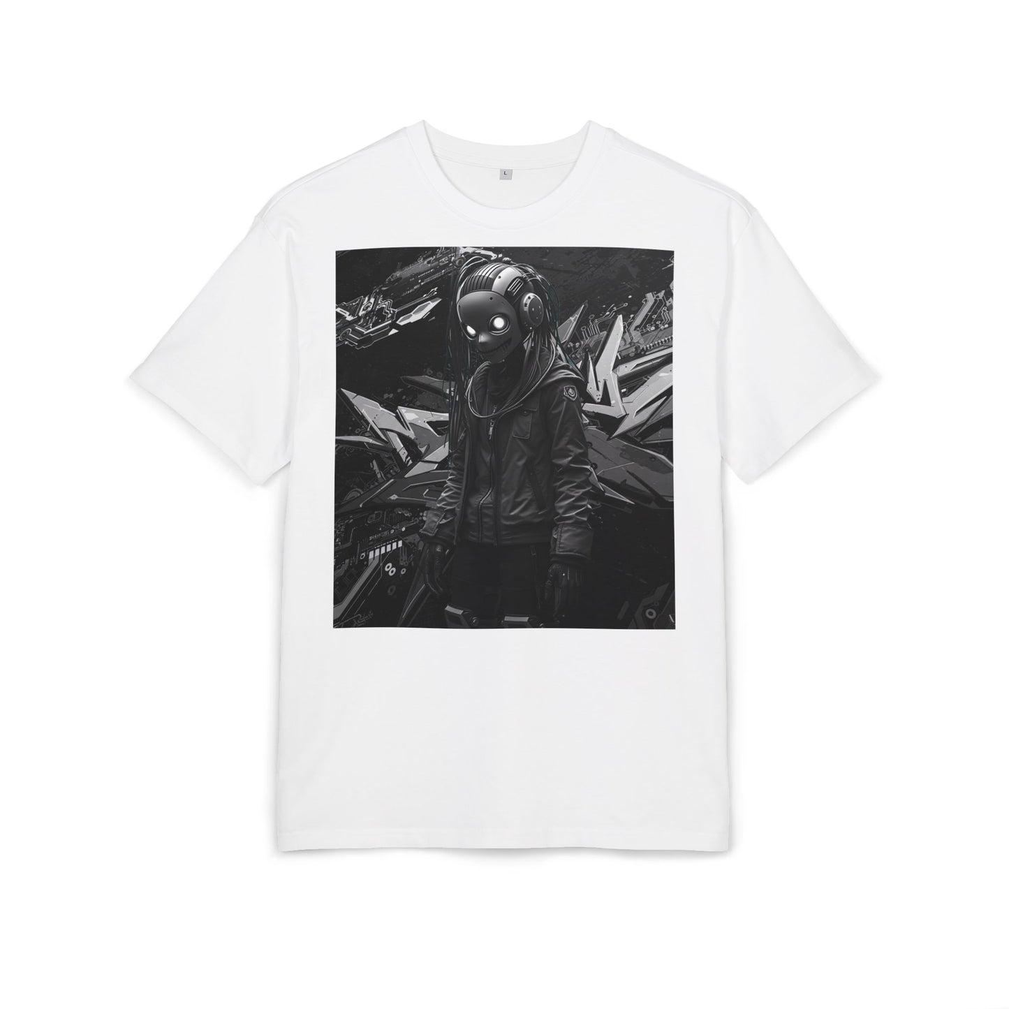 Urban Streetwear Oversize Tee - Futuristic Graphic Design