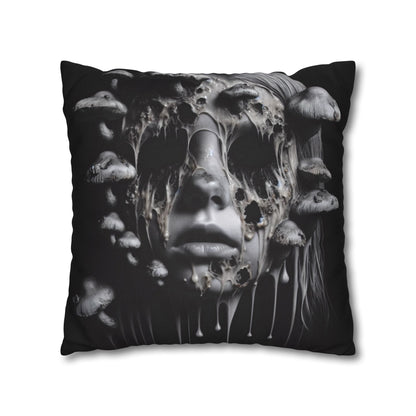 Dark Art Decorative Pillowcase, Gothic Home Decor, Statement Cushion Cover, Unique Gift for Art Lovers, Halloween Decor