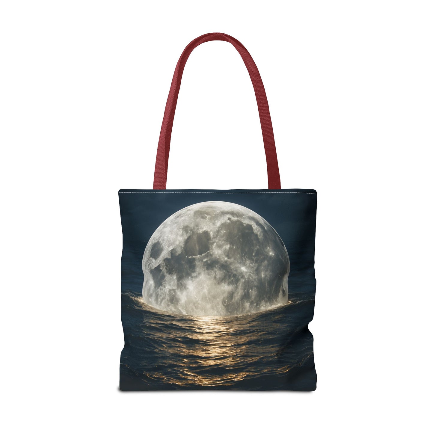 Moonlit Ocean Tote Bag - Night Sky, Beach, Stylish, Eco-Friendly, Great Gift for Friends, Perfect for Travel, Shopping