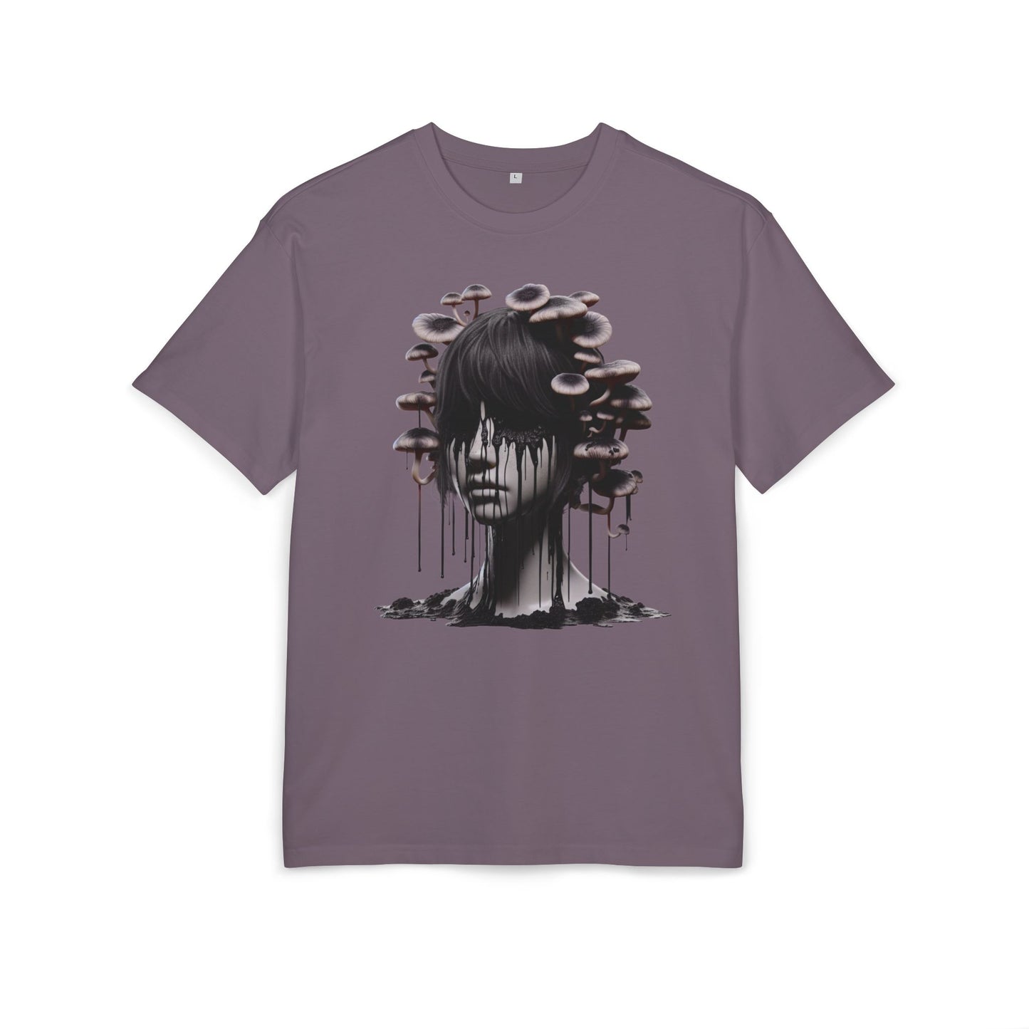 Mystical Mushroom Graphic Unisex Heavy Oversize Tee