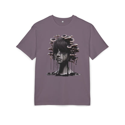 Mystical Mushroom Graphic Unisex Heavy Oversize Tee