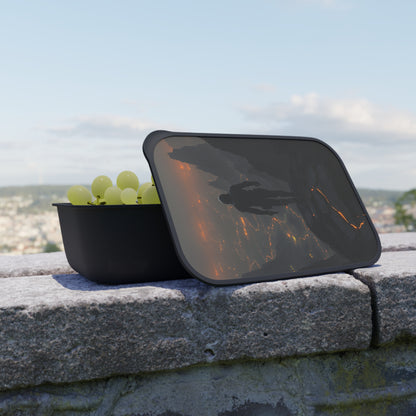 Adventure-Themed Bento Box, Portable Lunch Container, Ideal for Travel, Picnic, Camping, Outdoor Enthusiasts, Gift for Foodies
