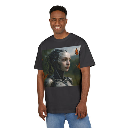Futuristic Robot Graphic Tee, Oversize T-Shirt, Unisex Relaxed Fit Shirt, Casual Wear, Gift for Tech Lovers