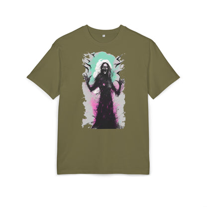 Spooky Witch Oversize Tee - Halloween Shirt, Graphic Tee for Festivals, Trendy Streetwear, Gift for Witch Lovers, Unisex Apparel