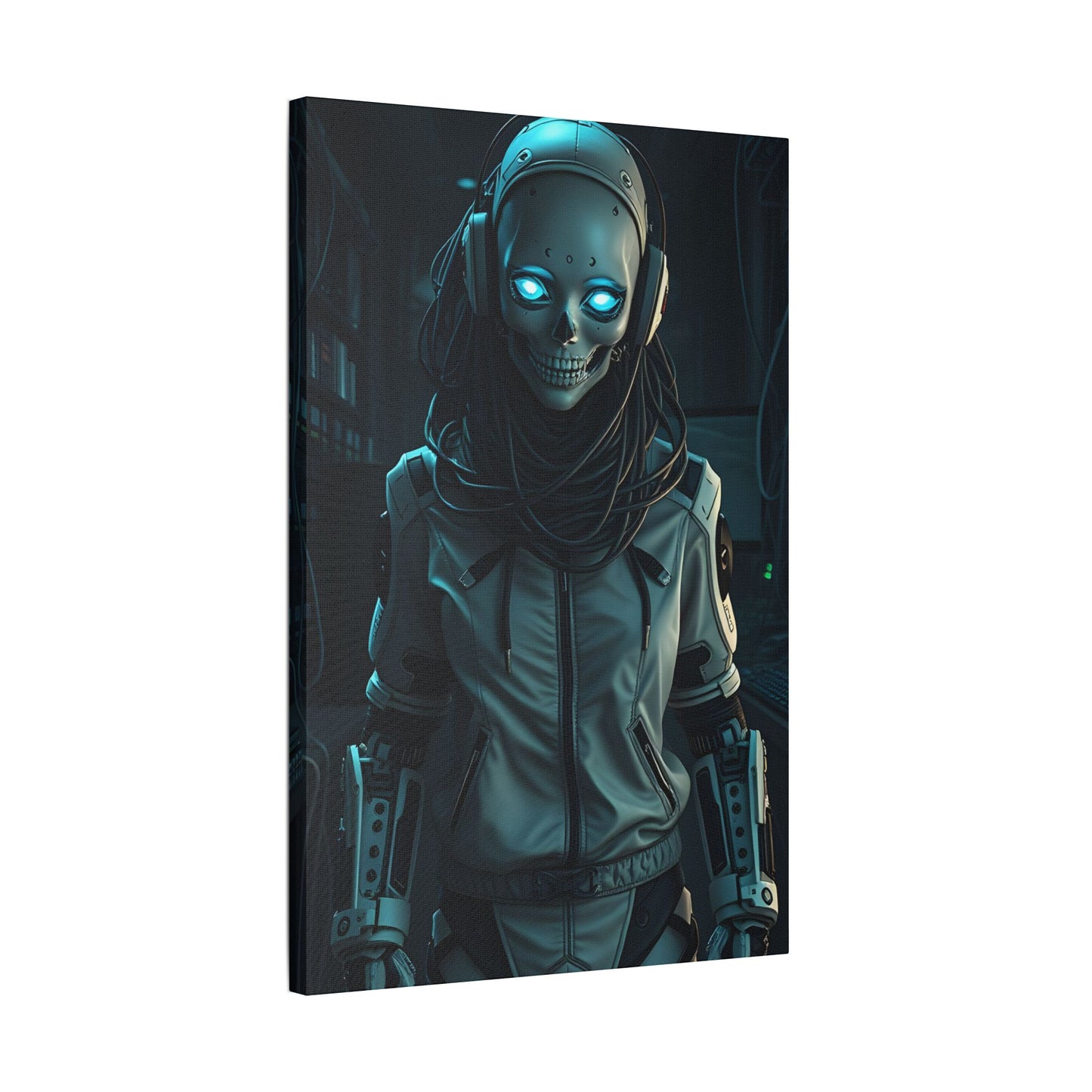 Futuristic Canvas Art, Wall Decor, Sci-Fi Home Accent, Unique Gift for Tech Lovers, Robot Themed Artwork