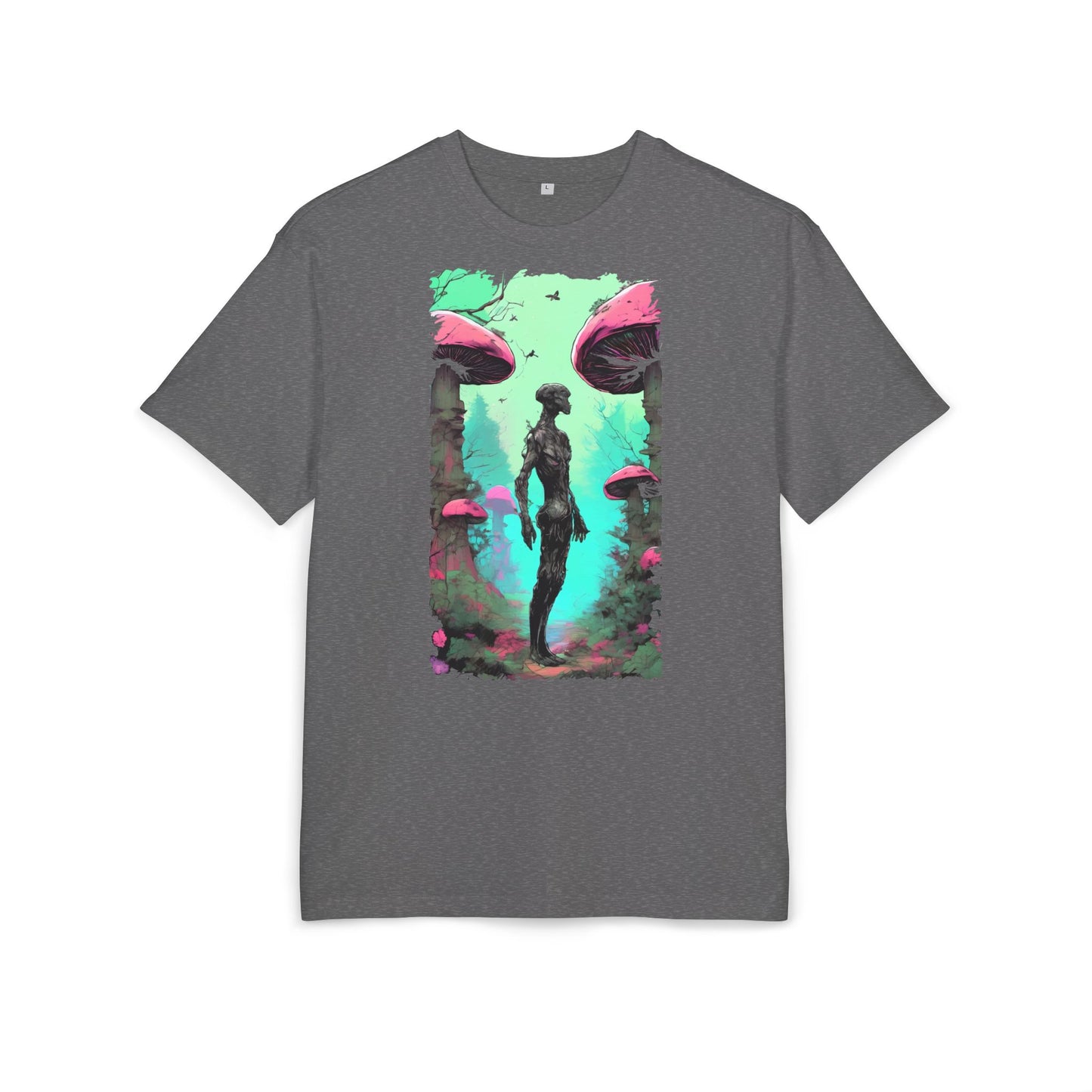 Psychedelic Mushroom Tee, Unisex Oversize Shirt, Trendy Graphic T-shirt, Casual Wear, Festival Attire, Unique Gifts