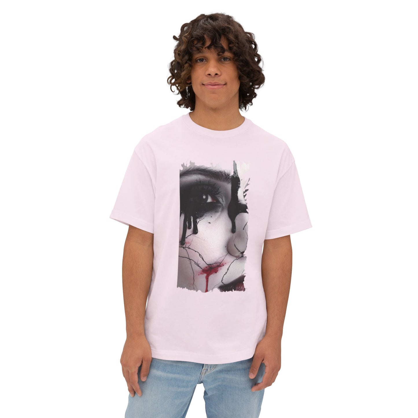 Artistic Oversized Tee - Unique Graphic T-shirt for Art Lovers, Comfortable Fashion, Trendy Unisex Wear, Perfect for Gifting, Casual Style