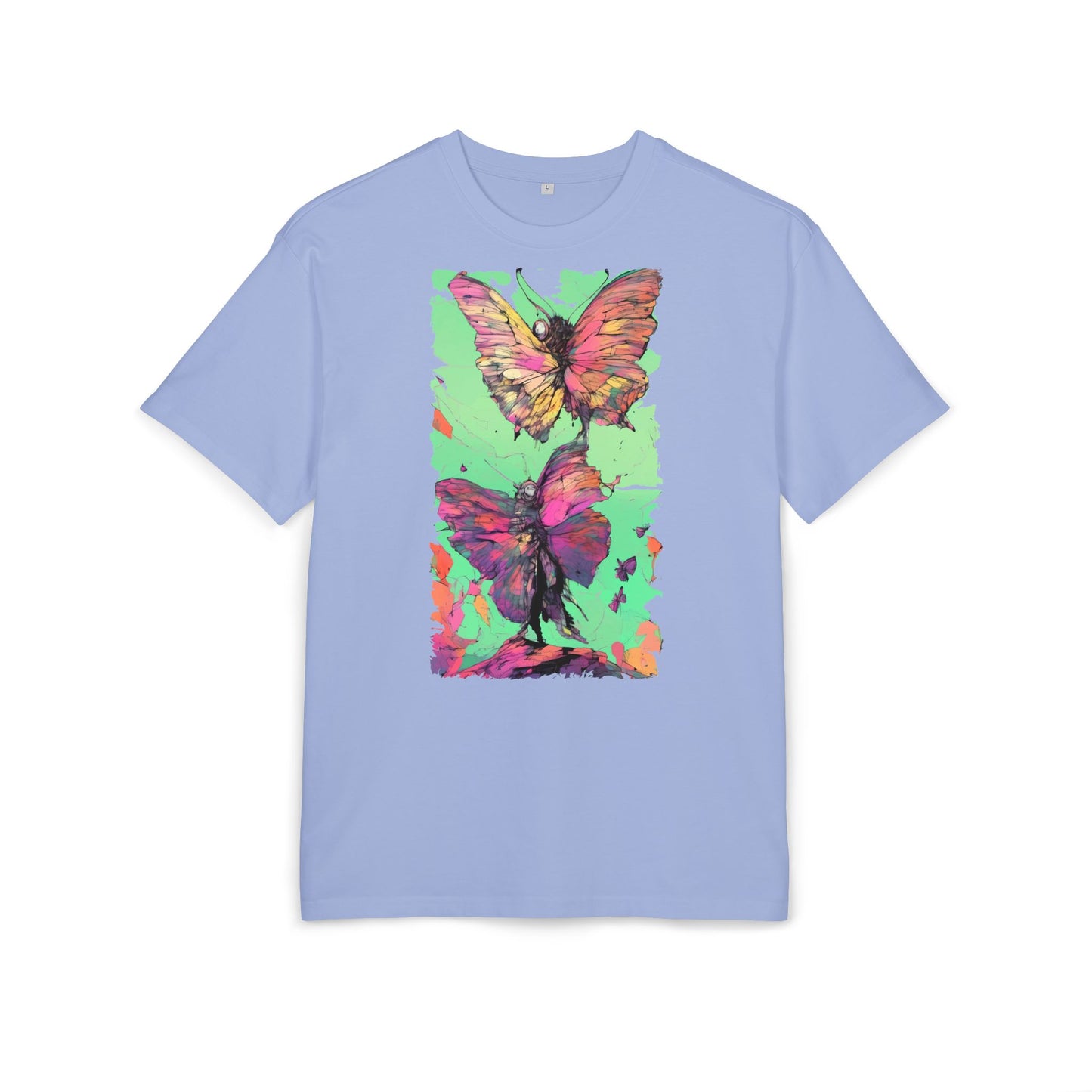 Colorful Butterfly Oversized Tee | Boho Style Tee, Spring Fashion, Nature Lover Gift, Festival Wear, Unique Graphic Shirt