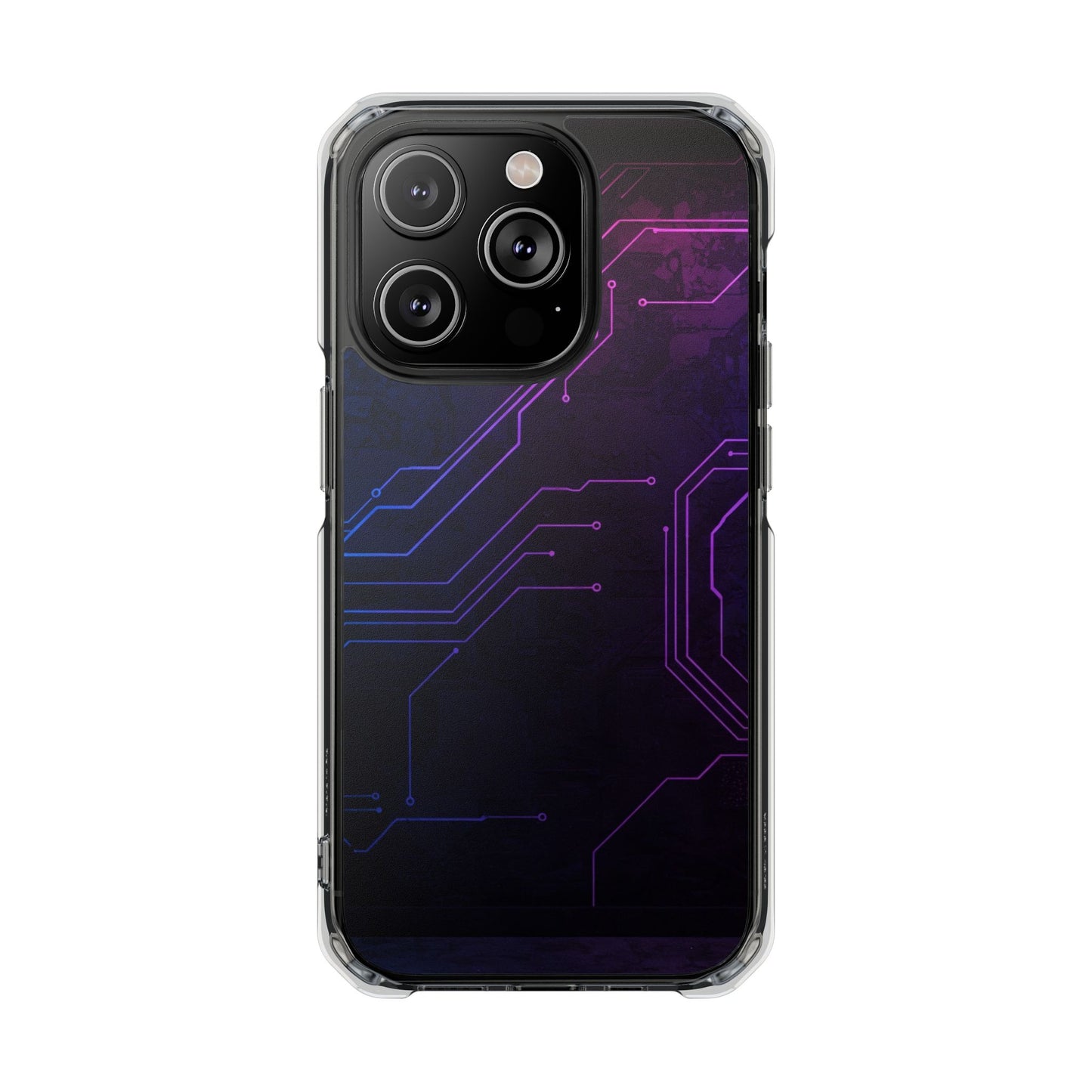 Magnetic Clear Phone Case - Tech-Inspired Design for Gamers, Stylish Protection, Gift for Tech Lovers, Phone Accessories, Customizable Case