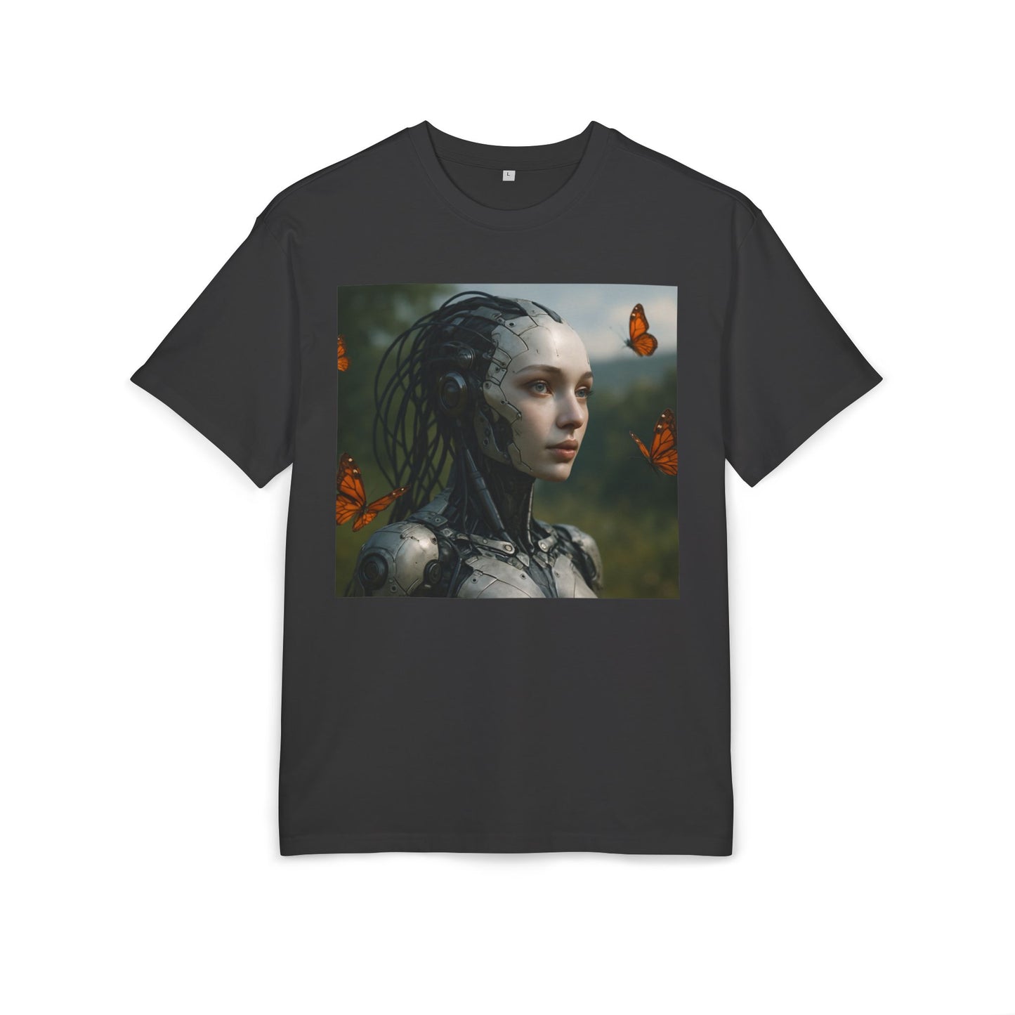 Futuristic Robot Graphic Tee, Oversize T-Shirt, Unisex Relaxed Fit Shirt, Casual Wear, Gift for Tech Lovers
