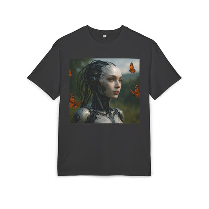 Futuristic Robot Graphic Tee, Oversize T-Shirt, Unisex Relaxed Fit Shirt, Casual Wear, Gift for Tech Lovers
