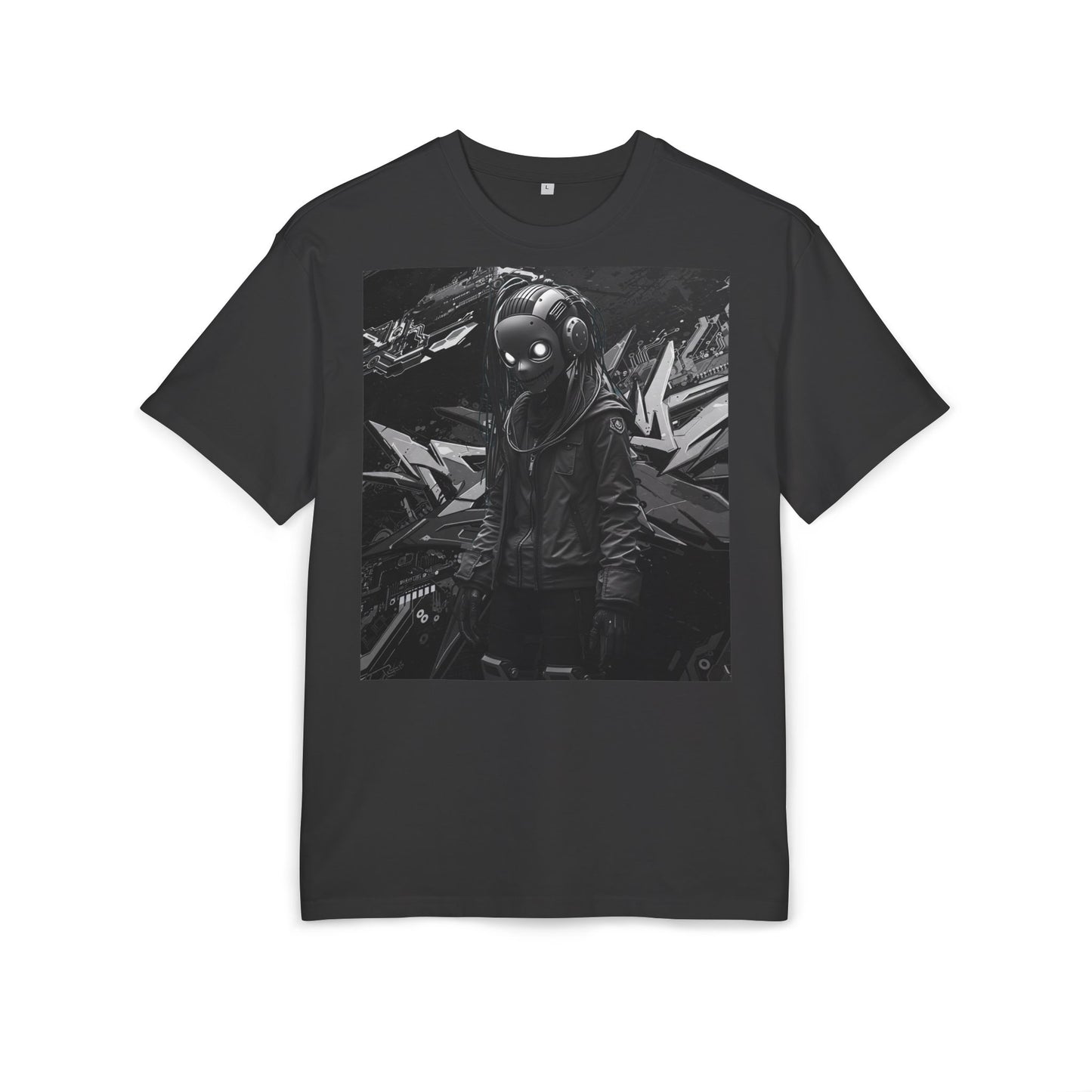 Urban Streetwear Oversize Tee - Futuristic Graphic Design