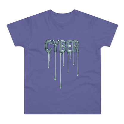 Cool Drippy Cyber T-Shirt, Unisex Graphic Tee, Casual Wear, Tech Enthusiast Gift, Trendy Streetwear for All Occasions