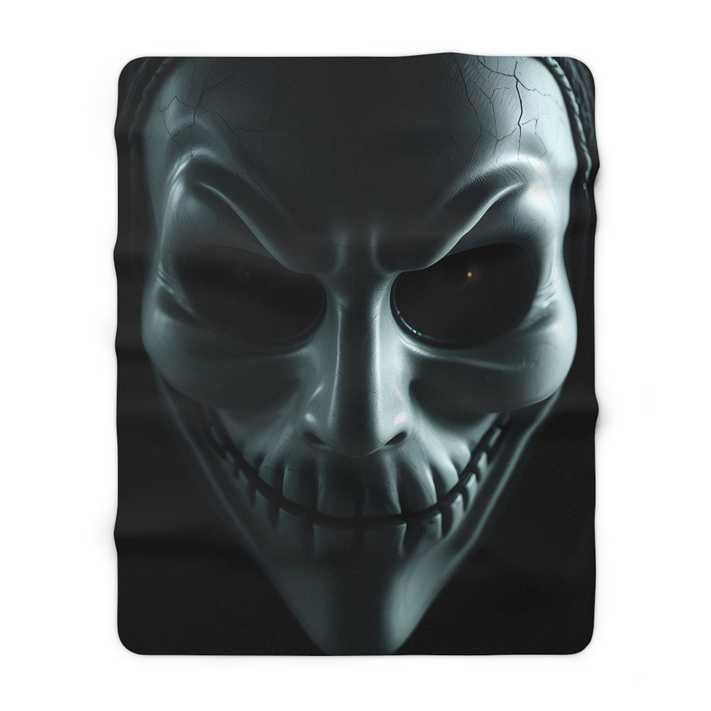 Spooky Sherpa Fleece Blanket - Cozy Halloween Throw for Ghost Lovers