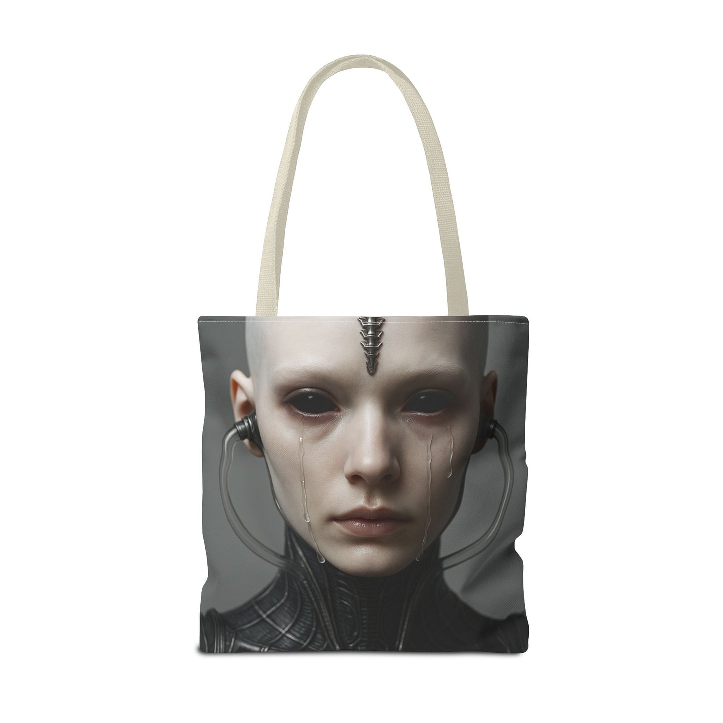 Futuristic AOP Tote Bag | Sci-Fi Style for Everyday Use, Gift for Geek Culture, Urban Accessories, Fashionable Shopping Bag