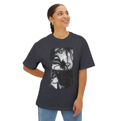 Edgy Art Graphic Tee, Unisex Oversized Shirt, Alternative Fashion, Streetwear Style, Gift for Art Lovers