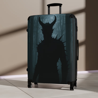 Horror-Themed Suitcase for Adventurers, Travel Luggage, Spooky Travel Accessory, Unique Gift for Travelers, Halloween Suitcase