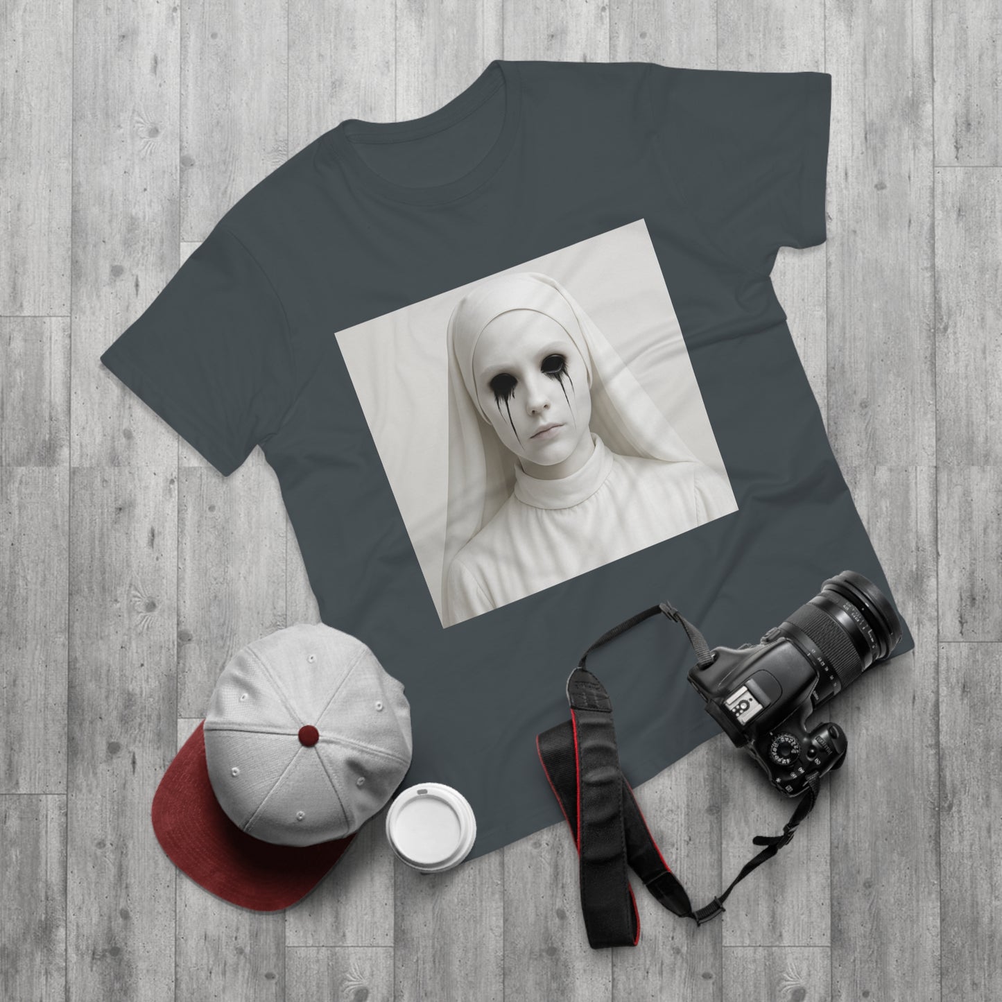Spooky Art Tee, Unisex Graphic T-shirt, Halloween Costume, Horror Aesthetic Shirt, Creepy Vintage Look Top