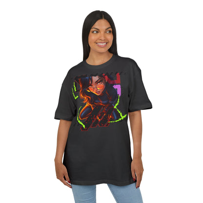 Edgy Graphic Unisex Heavy Oversize Tee - Street Style Fashion