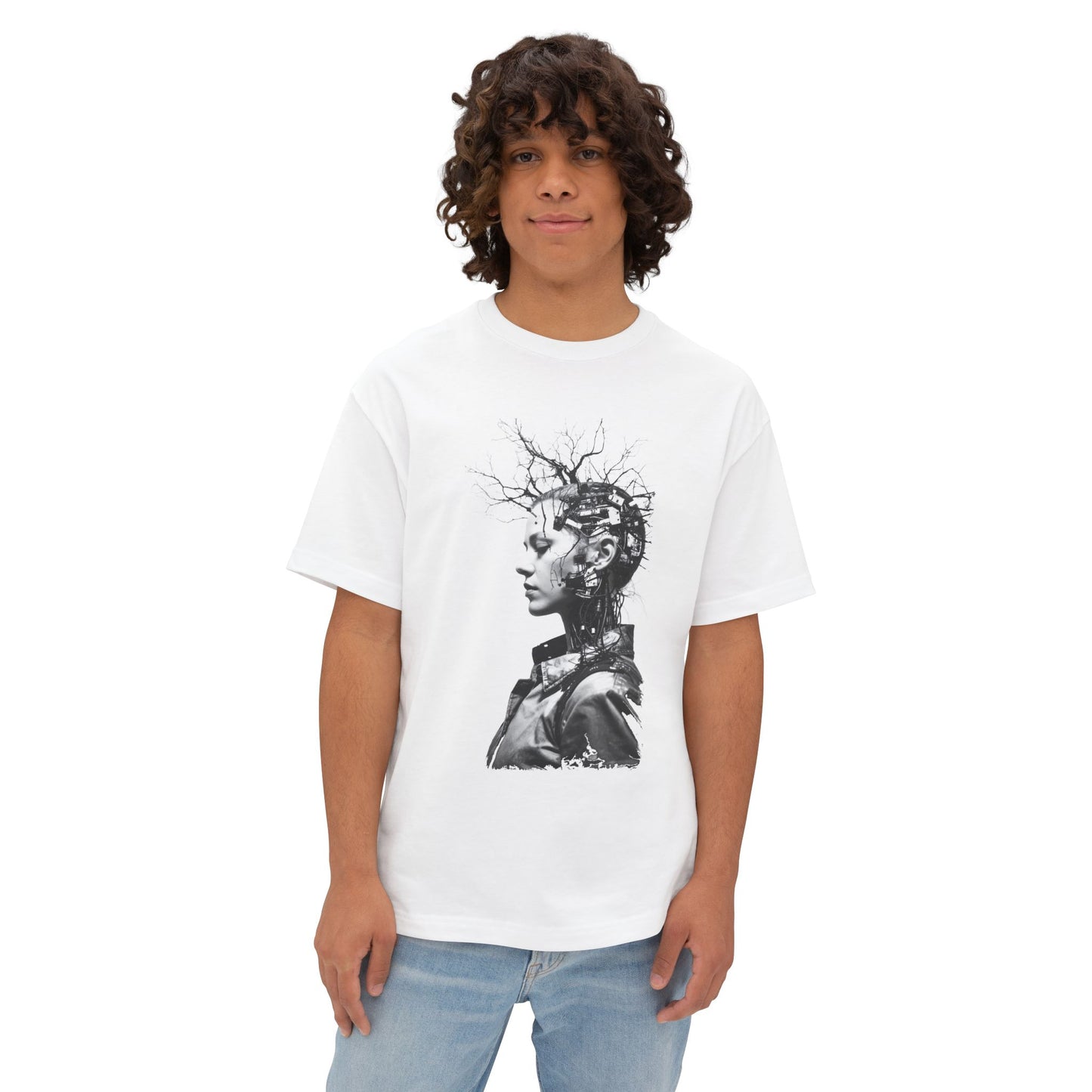 Eco-Friendly Unisex Oversized Tee Featuring Unique Abstract Design, Perfect for Casual Wear, Street Style, and Artistic Expression