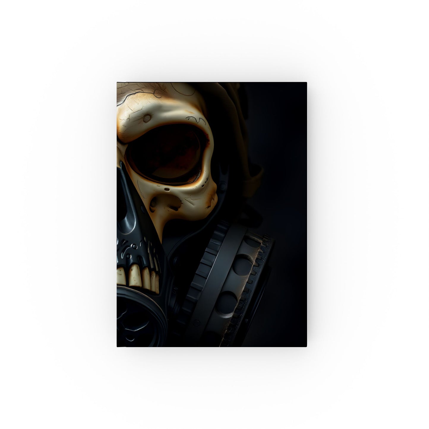 Skull Design Hard Backed Journal | Creative Notebook for Artists, Musicians, Gift for Halloween, Unique Diary, Gothic Writing Book