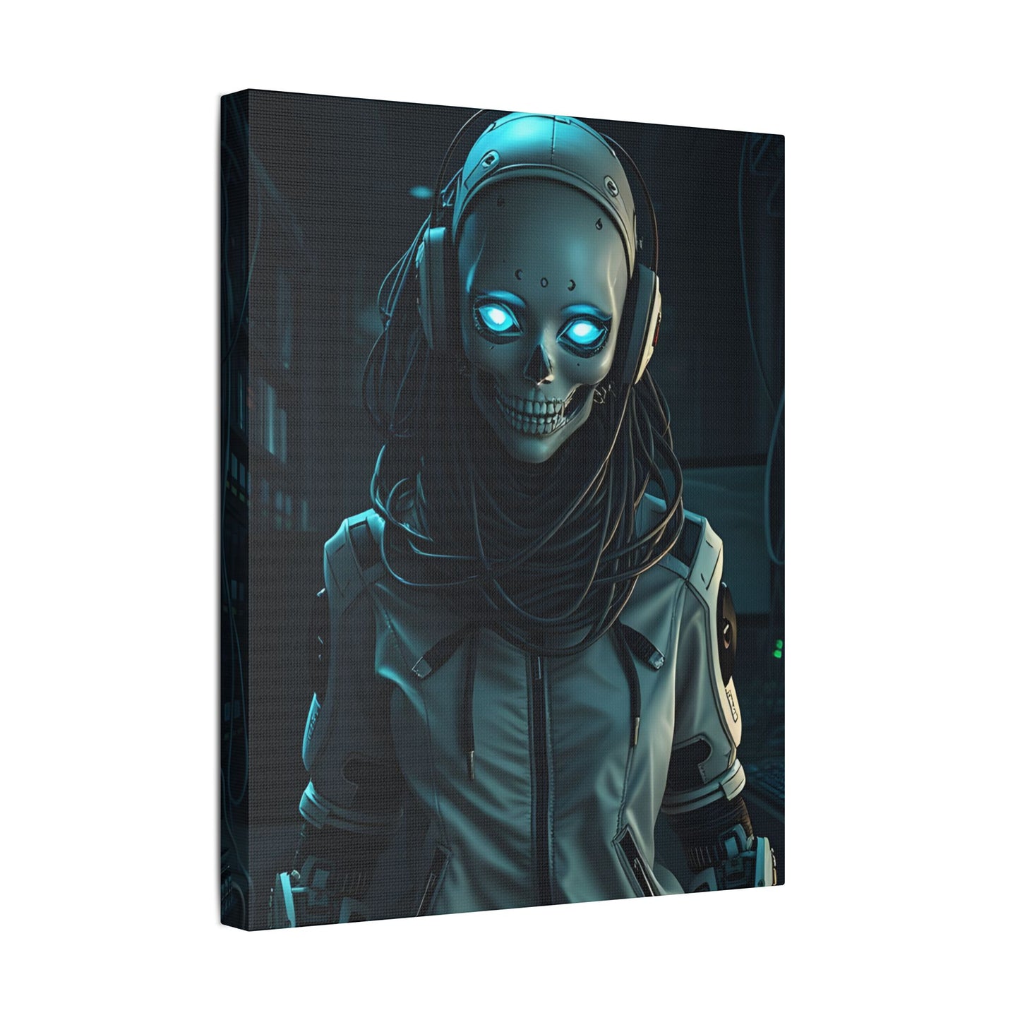 Futuristic Canvas Art, Wall Decor, Sci-Fi Home Accent, Unique Gift for Tech Lovers, Robot Themed Artwork