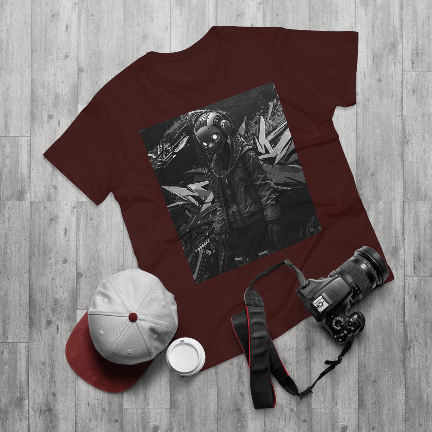 Urban Cyberpunk Unisex T-Shirt - Edgy Graphic Tee with Futuristic Design