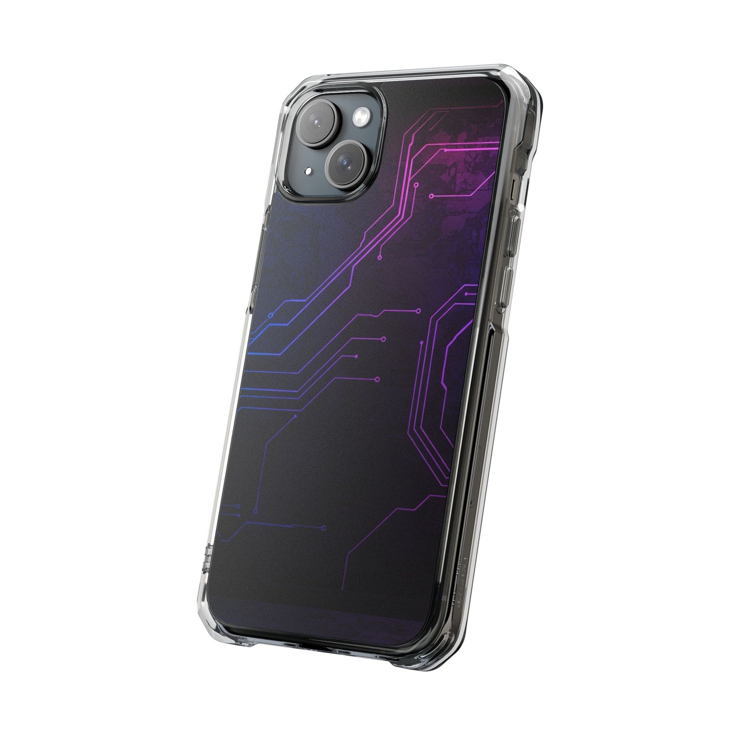 Magnetic Clear Phone Case - Tech-Inspired Design for Gamers, Stylish Protection, Gift for Tech Lovers, Phone Accessories, Customizable Case