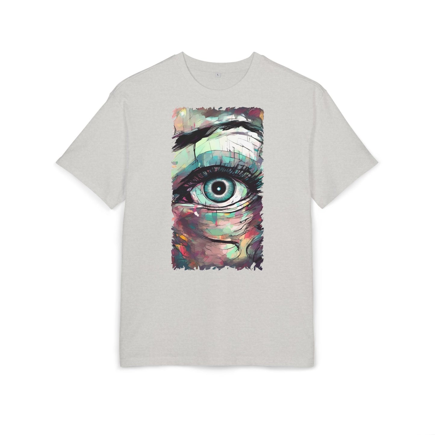 Artistic Eye Oversized Tee | Colorful Graphic T-Shirt, Unisex Shirt, Casual Fashion, Trendy Streetwear, Unique Gift Idea
