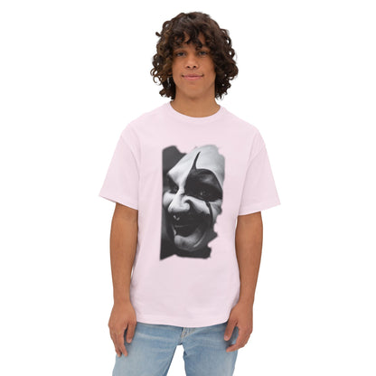 Spooky Emoji Boxy Tee | Oversized T-Shirt, Halloween Apparel, Casual Wear, Unique Graphic Design, Unisex T-Shirt