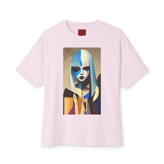 Artistic Oversized Tee, Stylish Graphic Top, Trendy Unisex Shirt, Unique Art Apparel, Casual Wear, Gift for Art Lovers