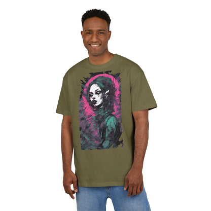 Artistic Heavy Oversize Tee, Vintage Style Shirt, Trendy Graphic Tee, Casual Streetwear, Unique Alternative Apparel