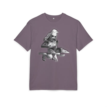 Unisex Heavy Oversize Tee with Horror Design