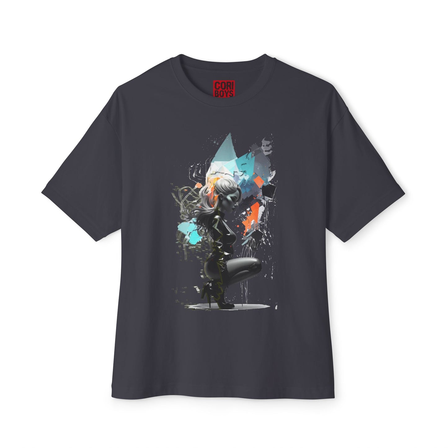 Artistic Unisex Oversized Boxy Tee - Trendy Graphic T-Shirt, Casual Wear, Gift for Art Lovers, Summer Outfit, Streetwear Style