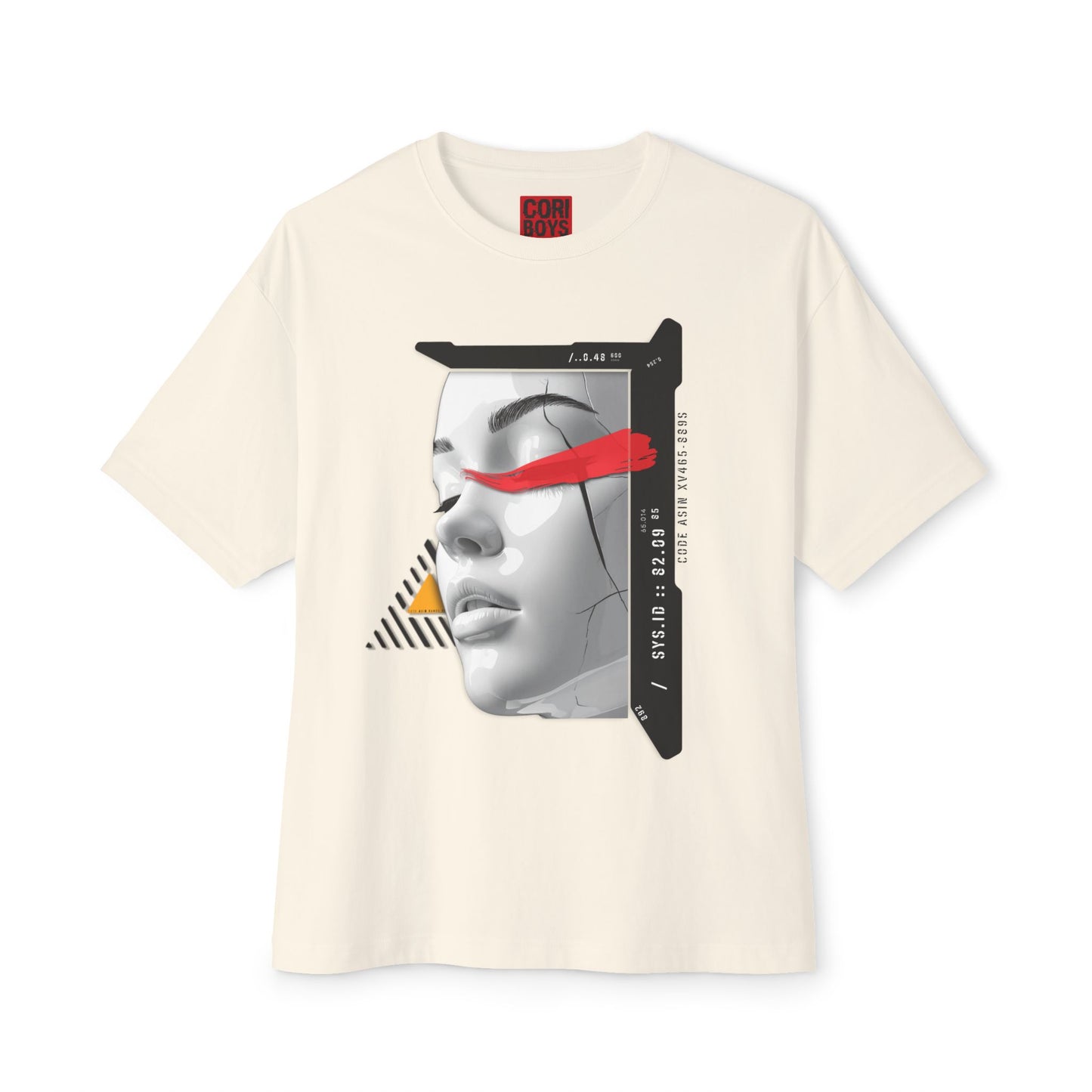 Chic Graphic Oversized Tee - Casual Wear, Streetwear, Art Tee, Gift for Her, Fashionable Comfort Wear