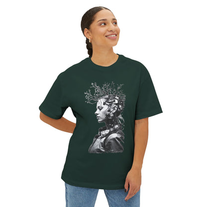 Eco-Friendly Unisex Oversized Tee Featuring Unique Abstract Design, Perfect for Casual Wear, Street Style, and Artistic Expression