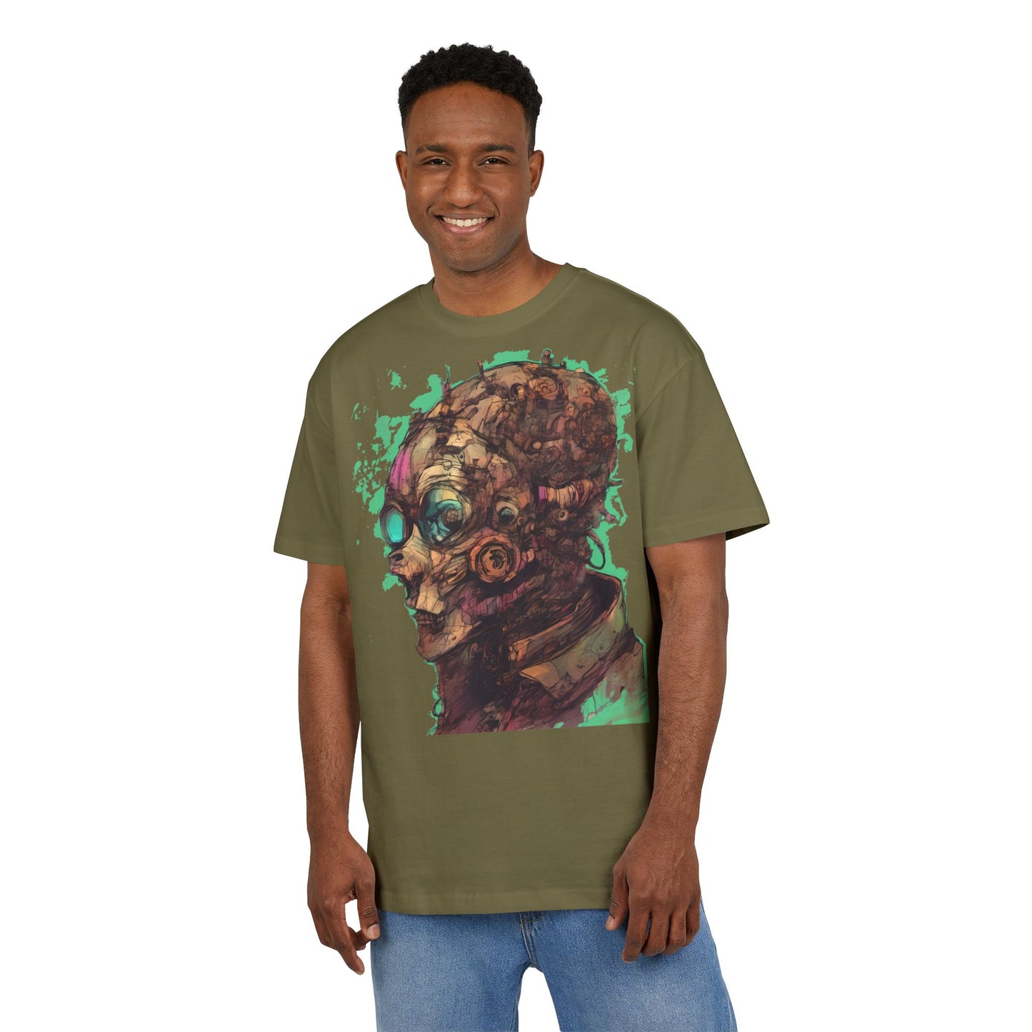 Artistic Oversize Tee - Unique Graphic Shirt for Art Lovers, Unisex Fashion, Streetwear Style, Gift for Creatives, Trendy Apparel