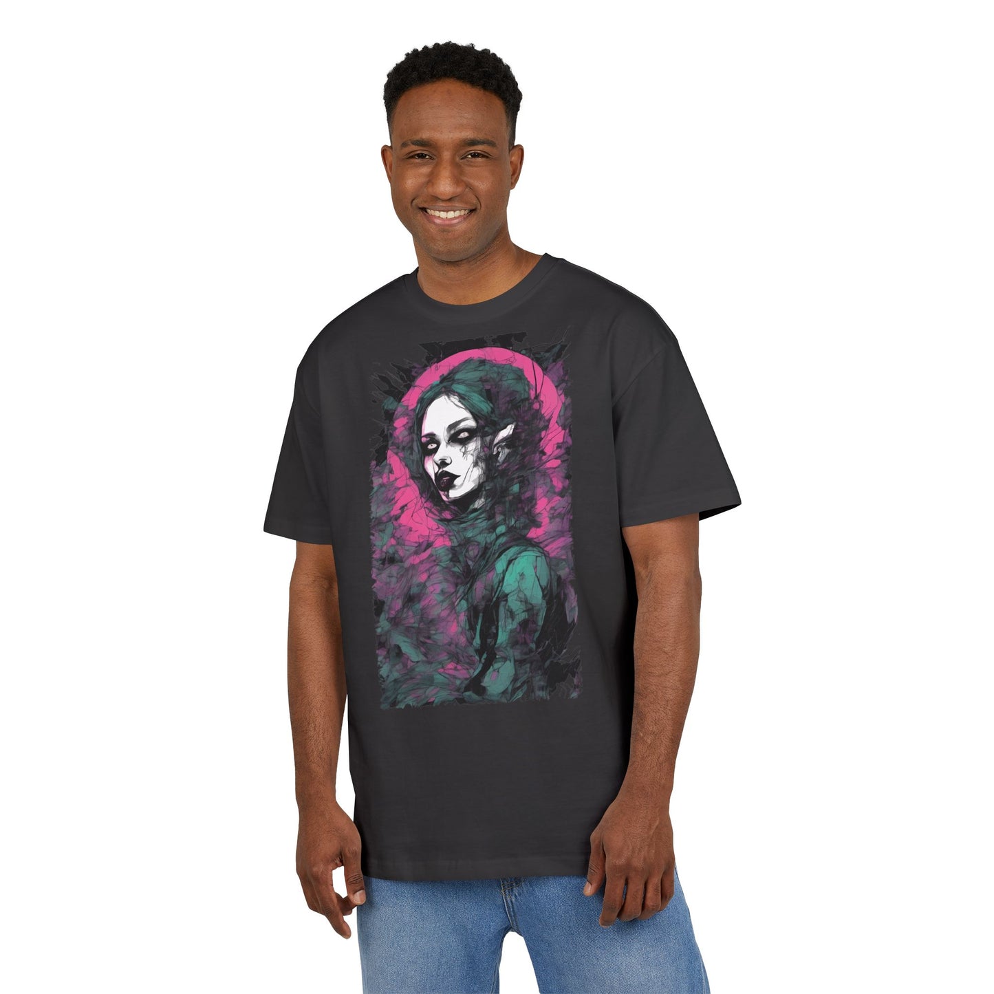 Artistic Heavy Oversize Tee, Vintage Style Shirt, Trendy Graphic Tee, Casual Streetwear, Unique Alternative Apparel