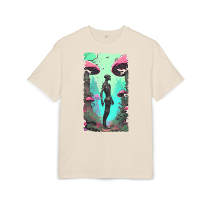 Psychedelic Mushroom Tee, Unisex Oversize Shirt, Trendy Graphic T-shirt, Casual Wear, Festival Attire, Unique Gifts