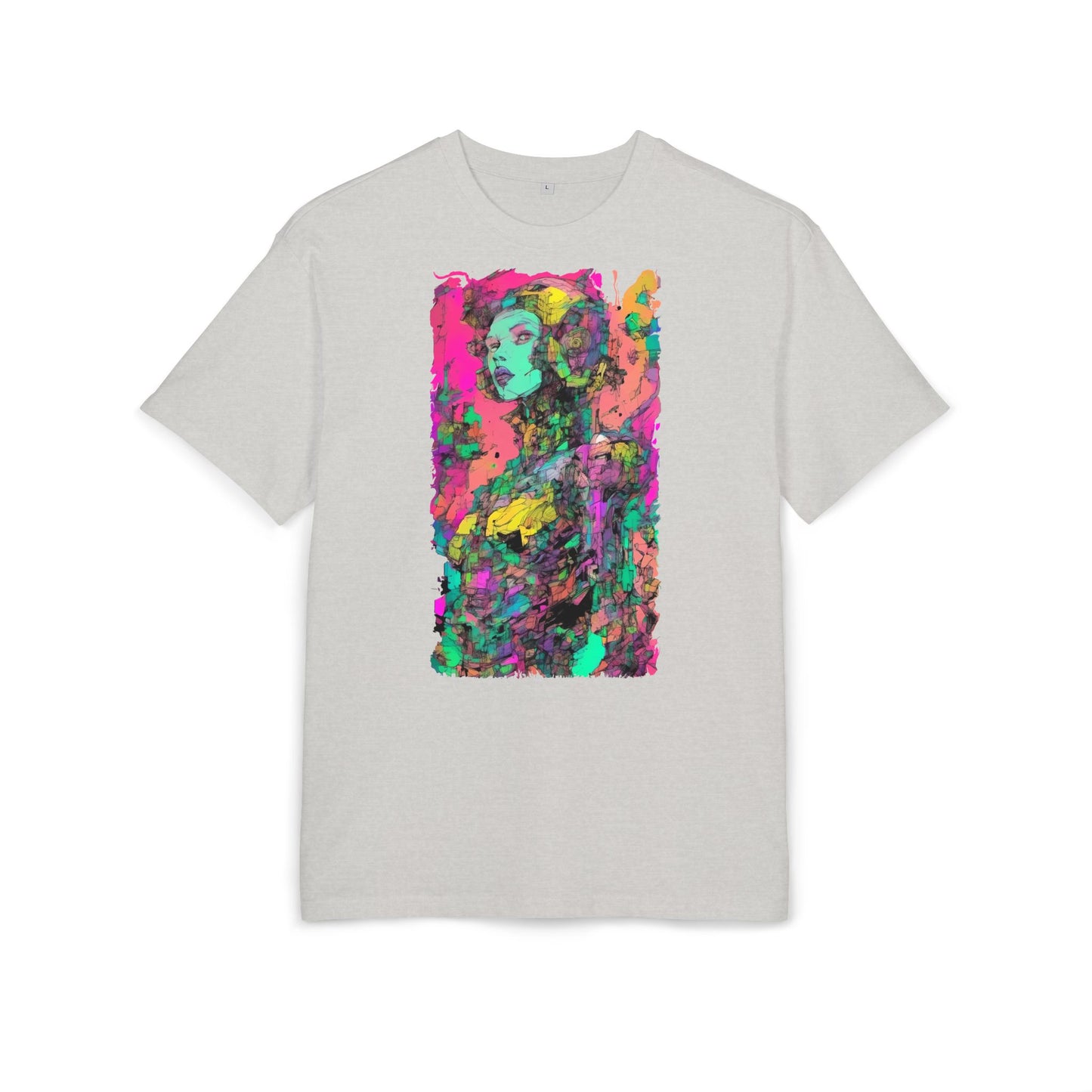 Artistic Oversize Tee - Vibrant Graphic Shirt, Casual Streetwear, Unique Gift for Art Lovers, Everyday Wear, Graphic Tee