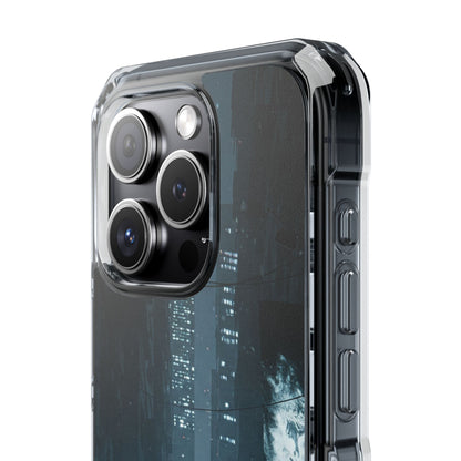Magnetic Clear Impact Cases for Phones | Urban Nightscape Design | Unique Phone Accessories, Gift for Tech Lovers, Protective Cases