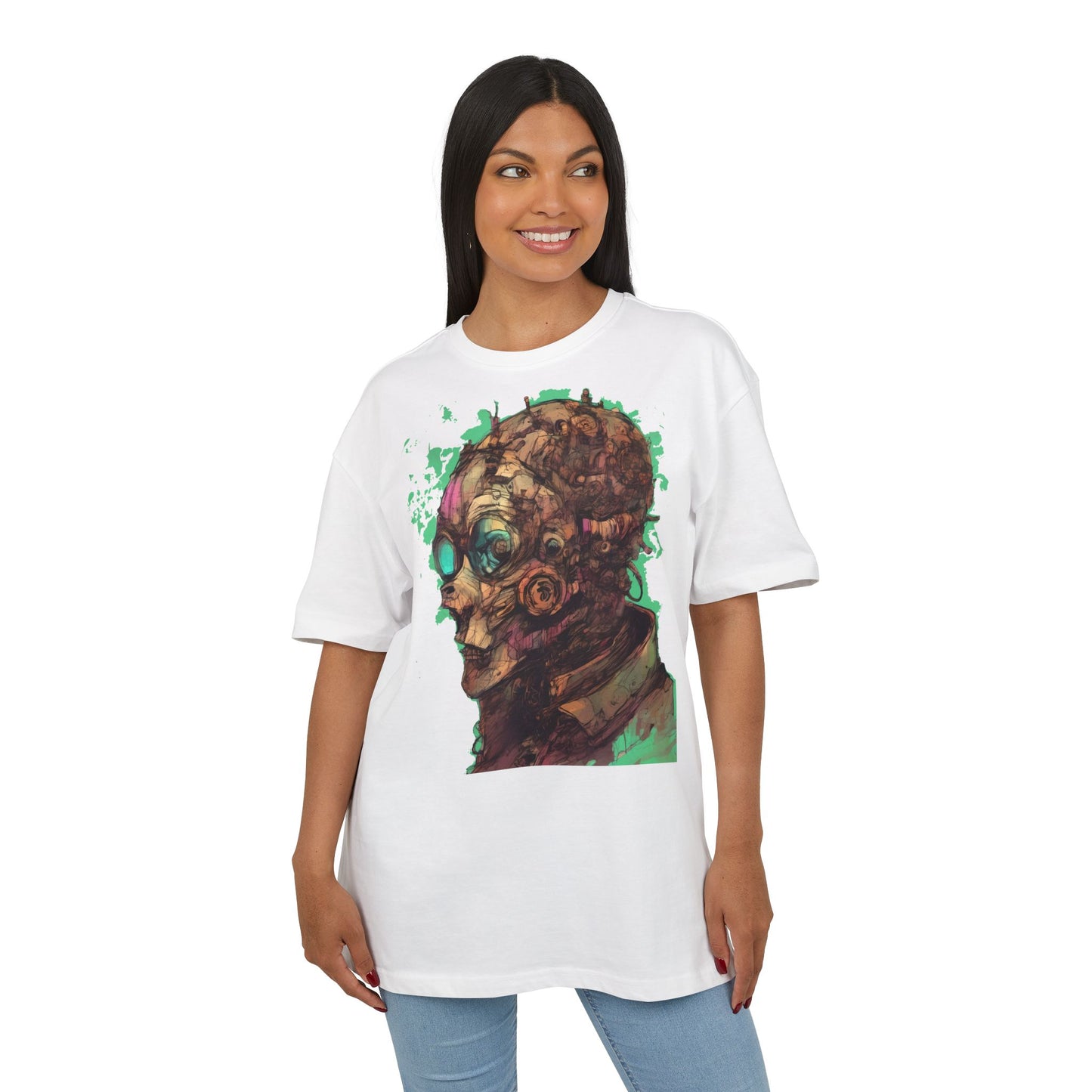 Artistic Oversize Tee - Unique Graphic Shirt for Art Lovers, Unisex Fashion, Streetwear Style, Gift for Creatives, Trendy Apparel