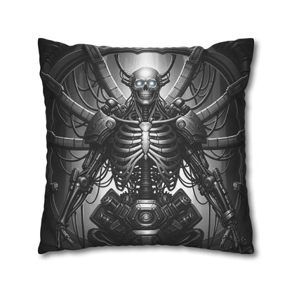 Gothic Skeleton Pillowcase - Dark Decor for Halloween, Bohemian Home, Gothic Style, Sofa Cushion, Unique Gift